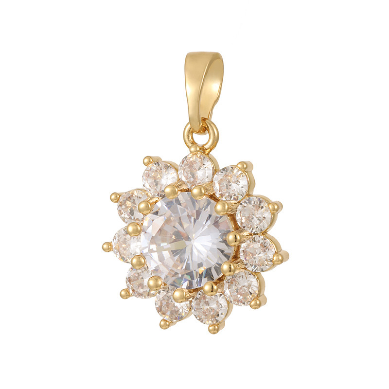 Joyas transfronterizas colgante de rubí esmeralda ligero de lujo accesorios de acero de titanio collar no decolor cadena clavícula