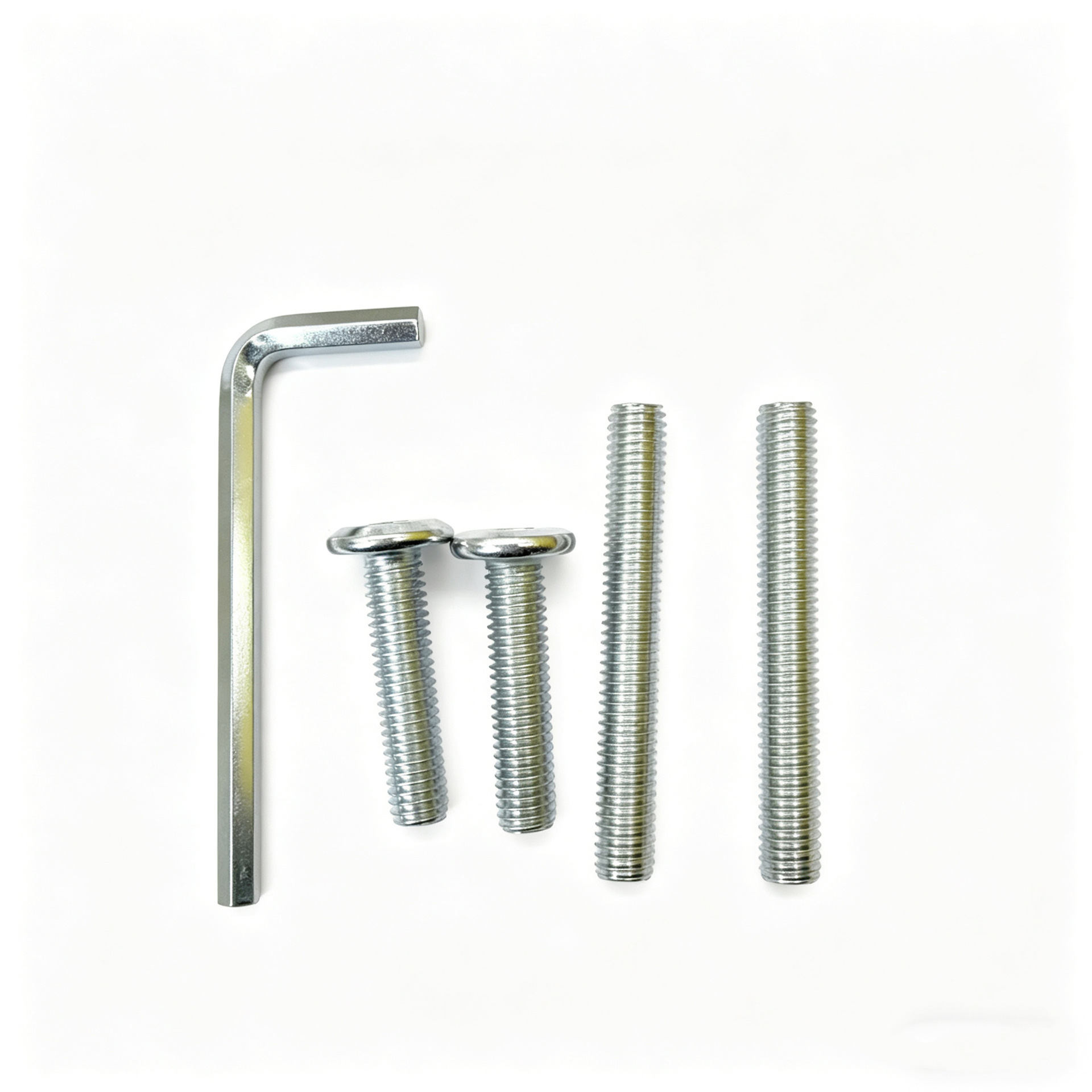 Various Metal Accessories, Flat Round Head Hexagon Socket Screws, Galvanized Carbon Steel Bolts, Precision Small Hardware Fastening Parts