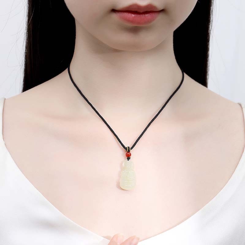 XINGCHENG HETIAN 옥 관음 목걸이 고급 새로운 중국 목걸이