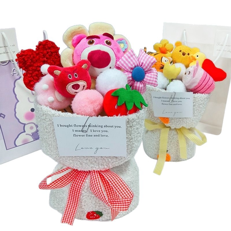 Muñecas Kulomi flores de flores muñecas regalo de cumpleaños para chicas peluche lindo para la novia amiga del maestro día del maestro