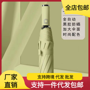 Automatic Umbrella Folding Extra Large Double Men's and Women's Korean Style Robust and Durable Craft Umbrella Sunny and Rainy Umbrella
