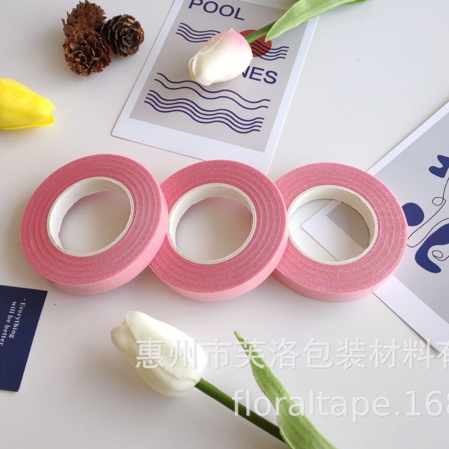 Venta directa de fábrica cinta floral 27 m cinta de varilla de flor al por mayor cinta de papel crepé cinta floral DIY producción