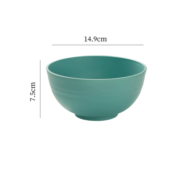 Wheat meal bowl-dark green