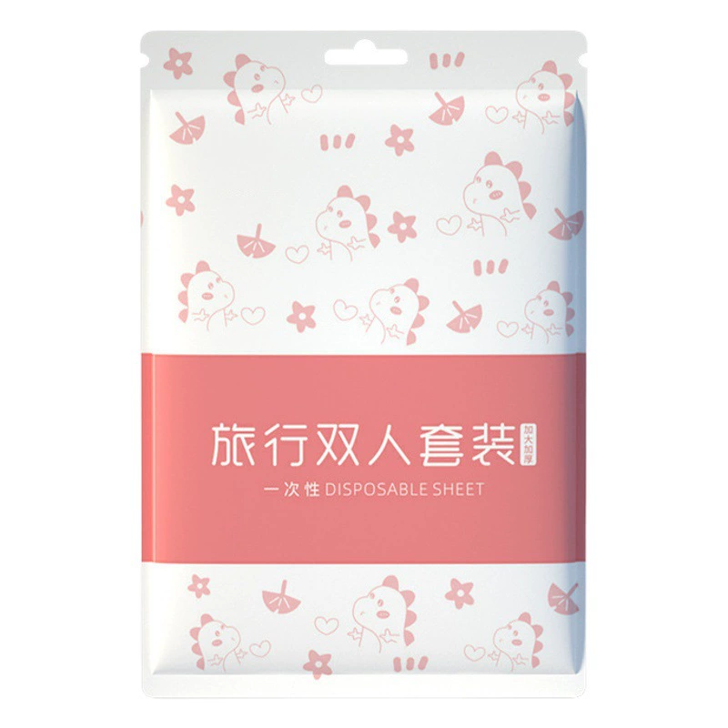 Одноразовая простыня для отеля, пододеяльник, наволочка, набор из четырех предметов, дорожное двойное утолщенное постельное белье, грязный портативный