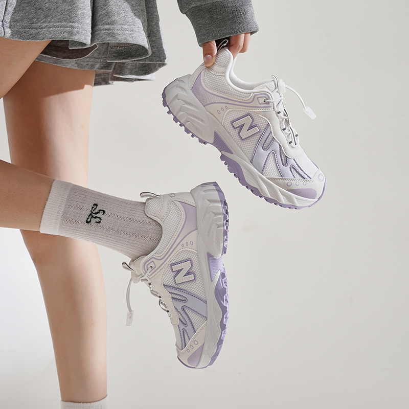 2025 Fashionable Breathable Aerobic New Sports Shoes Hiking Ultra-Light Outdoor Shoes Summer Plan Single Mesh Crooked Head Women's Shoes