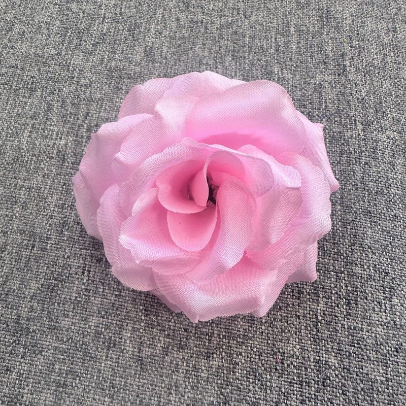 仿真花8cm玫瑰花头簪花插花摄影道具工艺品花环装饰假花厂家现货|undefined