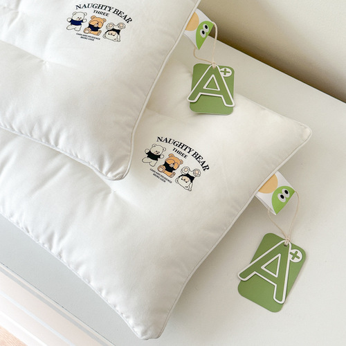  New Three Bears Children's Pillow Core Kindergarten Nap Pillow Children's Soothing Bean Pillow Baby Pillow