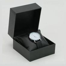 高级翻盖手表盒礼盒编织纹仿皮特种纸手表包装盒单个腕表收纳盒表