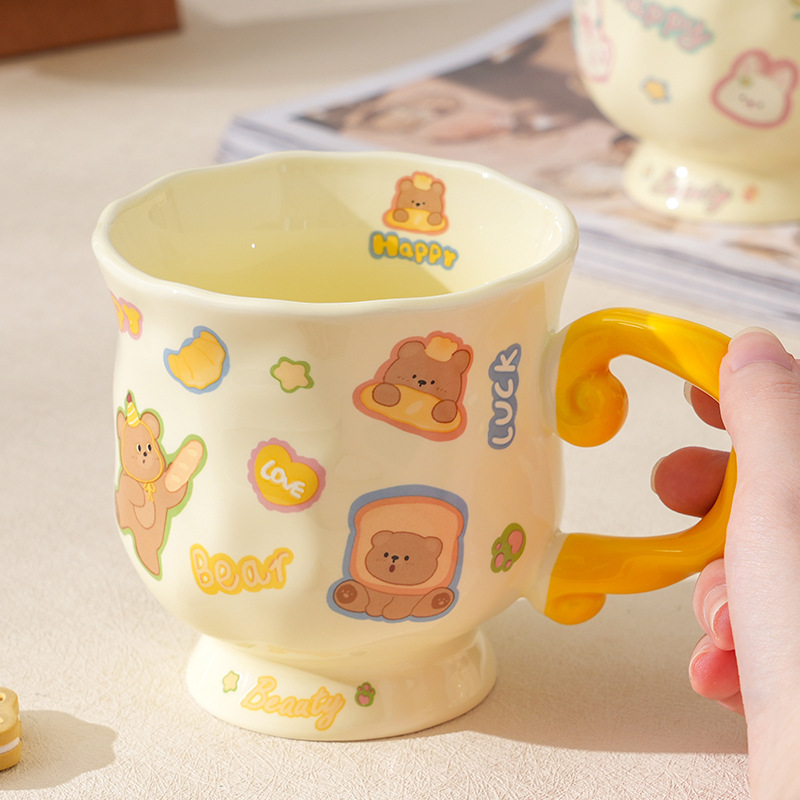 动物乐园陶瓷杯情侣家用杯早餐咖啡杯生日礼物伴手礼高颜值马克杯|undefined