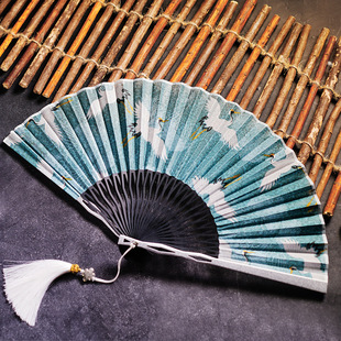 Chinese style aluminum alloy side fracture fan Japanese style men's and women's opening and closing smooth Hanfu cheongsam catwalk folding Classical