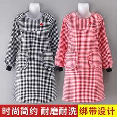 New 100% Cotton Apron Household Factory Use Women's Kitchen Cover-up Top Wholesale Cover-up Top Office Waist Covering Anti-stain Fashion Workwear