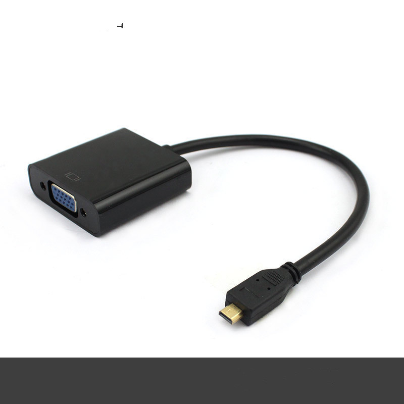 厂家批发 micro hdmi to vga转换线 micro hdmi转vga