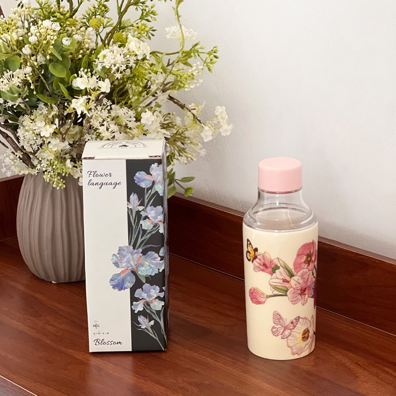 Shang 'en cerámica serie de flores creativas de cerámica tazas de agua fría tazas de mano tazas portátiles para salir tazas de regalo para amigos