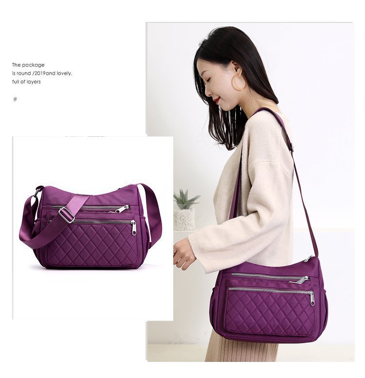 New casual single-shoulder crossbody bag, Oxford fabric bag, simple and fashionable European and American women's bag, cross-border one-piece delivery worldwide undefined