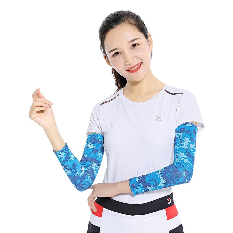 Sharetour Summer Sun Protection Sleeves, Breathable and Quick-Drying Fishing Sunshade Arm Sleeves, Ice Silk Anti-Uv Ice Sleeves