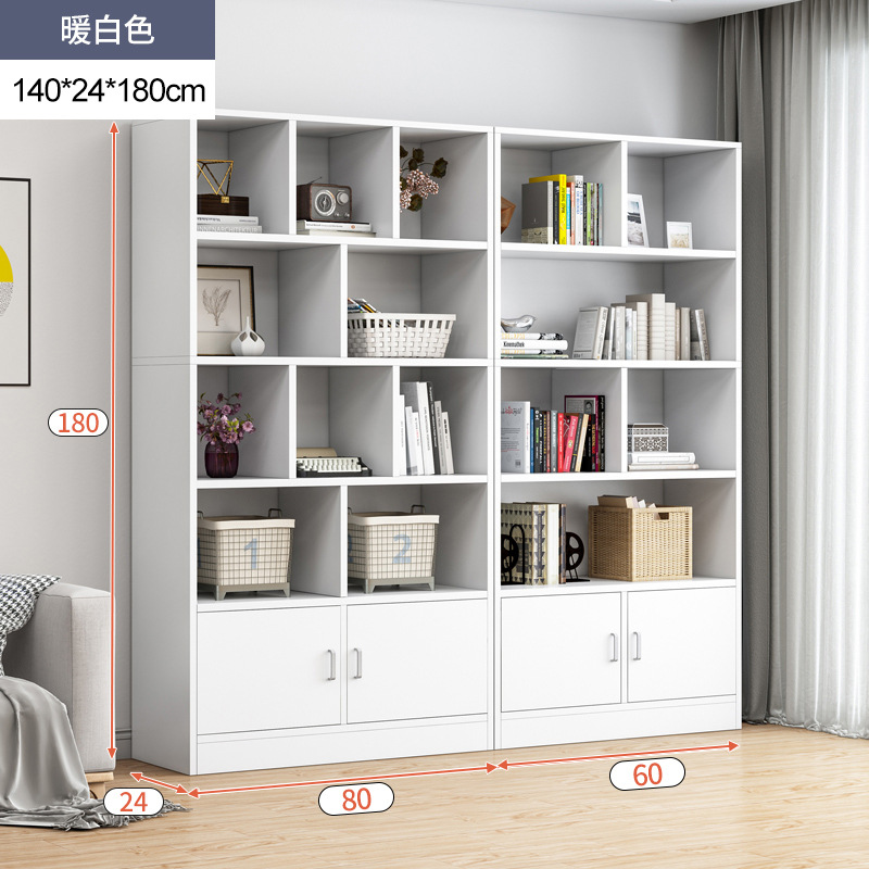 Estantería simple de piso a techo contra la pared Estante de sala de estar Estante de almacenamiento en capas Gabinete de almacenamiento integrado Estante simple para libros domésticos