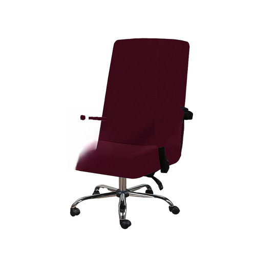 New Plain Silver Fox Fur Chair Cover, High-Quality Texture Simple Office Chair Computer Chair Durable Dustproof Chair Cover