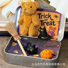 跨境热销Halloween Teddy Gift Box可爱万圣节泰迪熊礼盒创意礼品