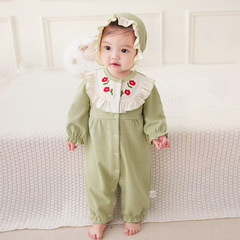 idea Infant Bodysuit 0-2 Years Old 2023 Spring New Girls' Wholesale Romper Suit 3017