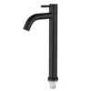 Black high curved mouth single cold