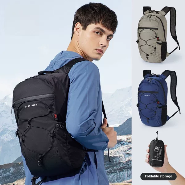 Skin Bag Ultra Light Portable Folding Backpack Women's Waterproof Large Capacity Outdoor Leisure Hiking Rucksack