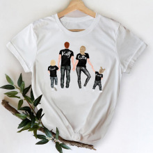 ������Ʒ��ͥ���ʱ��Բ�� �����������t-shirtһ������T��Ů