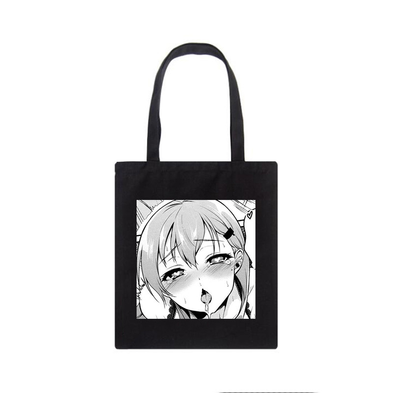 Cross-border hot selling Japanese y2k anime printed canvas bag Harajuku shoulder bag portable shopping bag