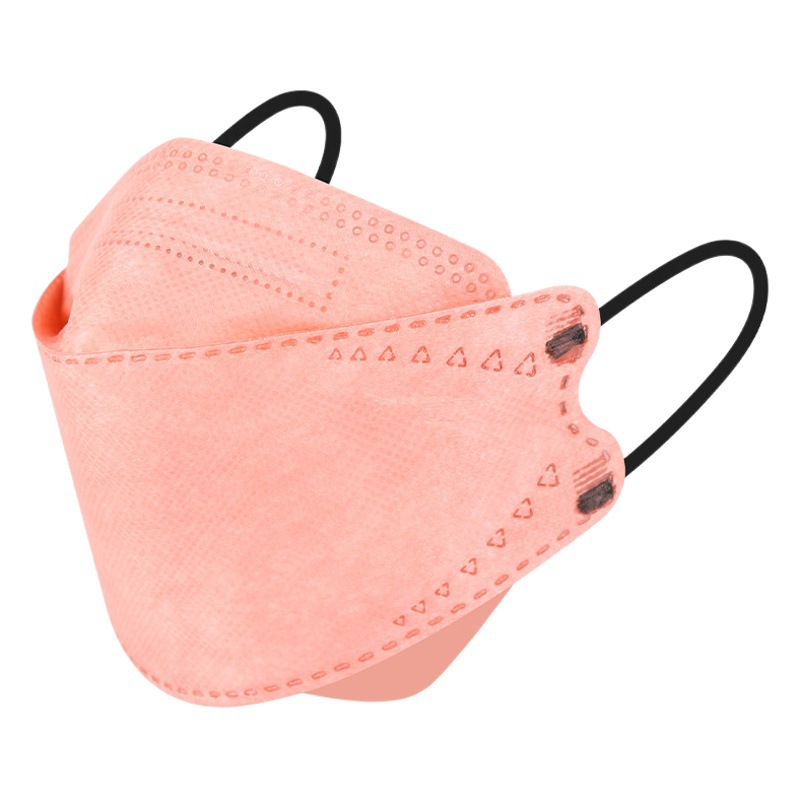 Morandi máscara tipo pescado para niños KF94 tela de cuatro capas soplada por fusión doble color positivo y negativo KN95 fábrica de origen de exportación