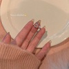 One size adjustable small design fashionable carrot metal ring, on index finger