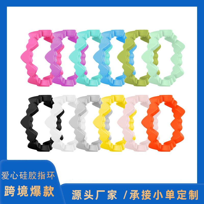 silicone fashionable ring