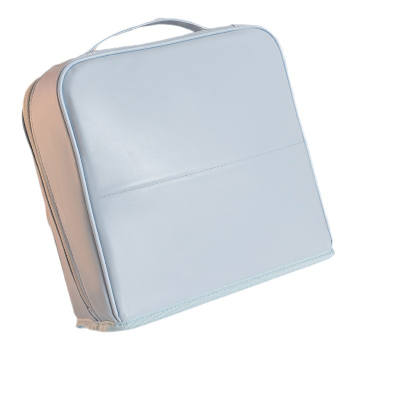 Bolsa de maquillaje de gran capacidad conveniente para colgar maleta de viaje esencial para bolsas de bolsillo vertical de alto valor facial