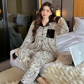 2025抖店加厚睡衣女 金丝绒 女款 时尚家居服套装 金丝绒休闲绒