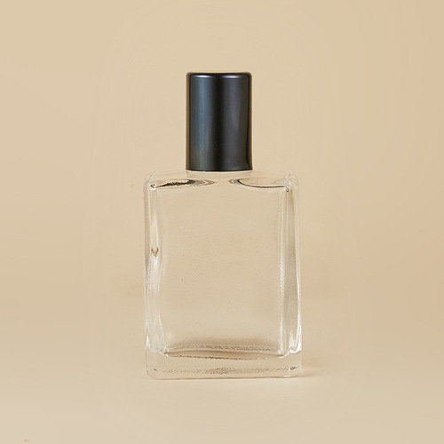 15ML Transparent Glass Perfume Bottle Portable Ball Essential Oil Bottle Flat Square Cosmetic Packaging Dividing Bottle