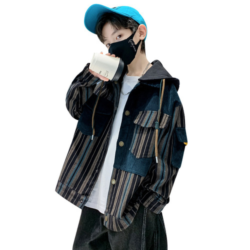 Kids' Spring/Fall Collection: New Korean-style Children's Outfit – Stylish Street-Ready Baseball Jacket for Older Boys