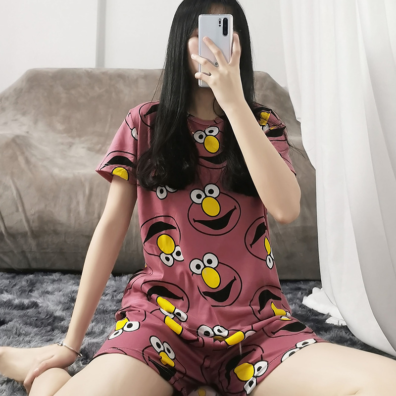 Milk 110 thin S jujube red croton short set