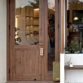 老榆木门板室内套装做旧进户门网红咖啡店门窗民宿复古入户门