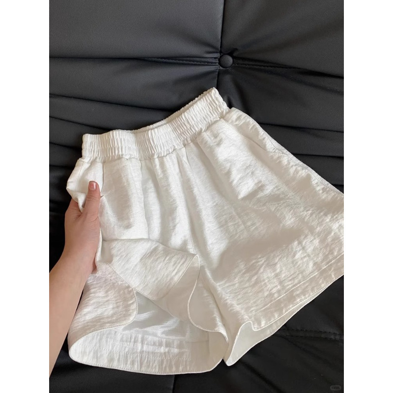 Plus Size 150kg Women's Sports Shorts with Elastic Waist, Summer Versatile High-Waisted Slimming Loose Casual A-Line Wide-Leg Pants