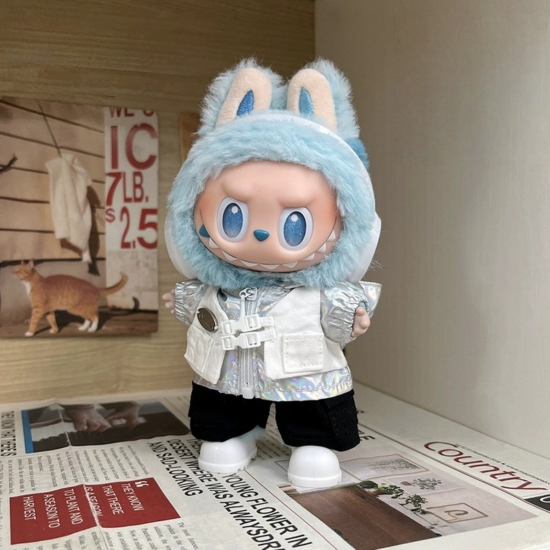 【衣類のみ】labubu ラブブベビー服 フロントハイエネルギー第三世代 17cm ビニール服スーツ|undefined