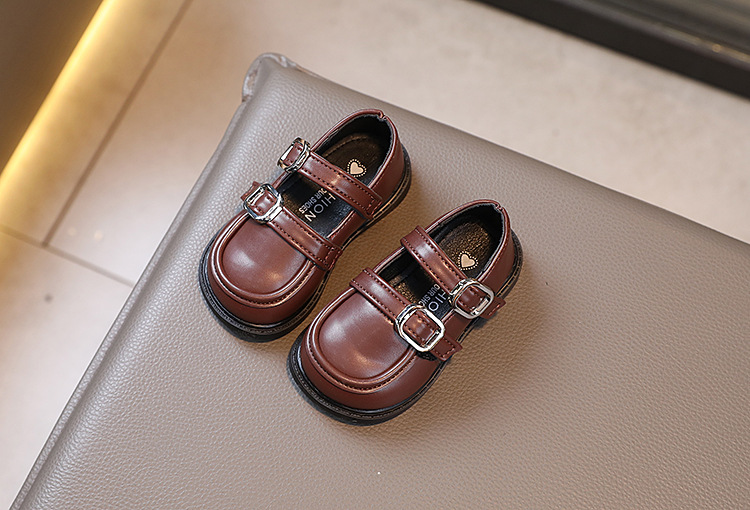 2024 Spring New Girl's Single Korean Edition Fashion Versatile Children's Leather Princess Trendy Casual Shoes_voghion.com