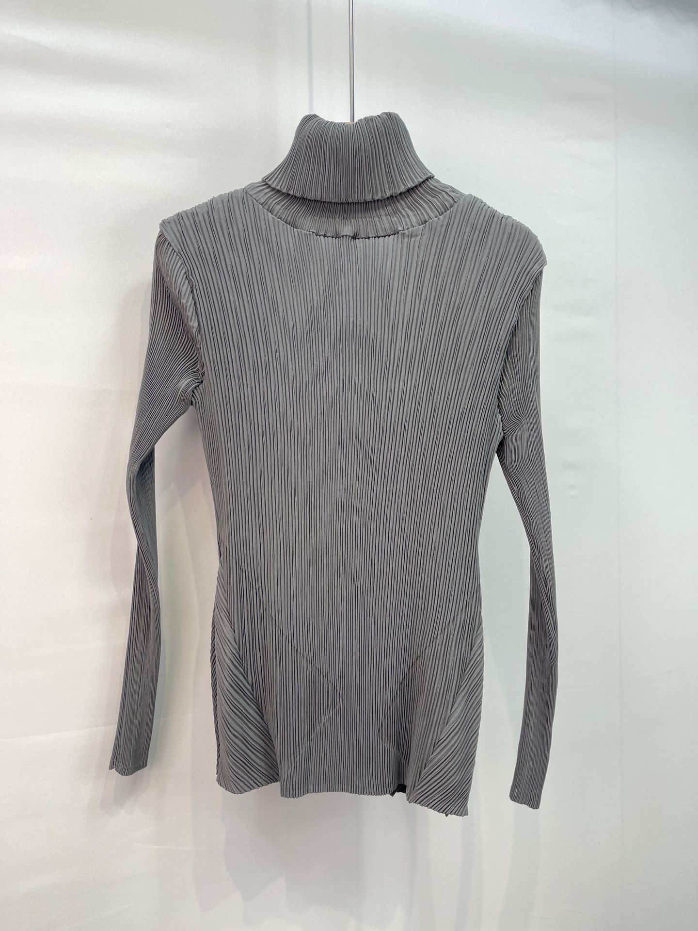 2025秋冬新作 プリーツニット タートルネック 無地 万能 おしゃれ 着痩せ インナー 快適トップス レディース