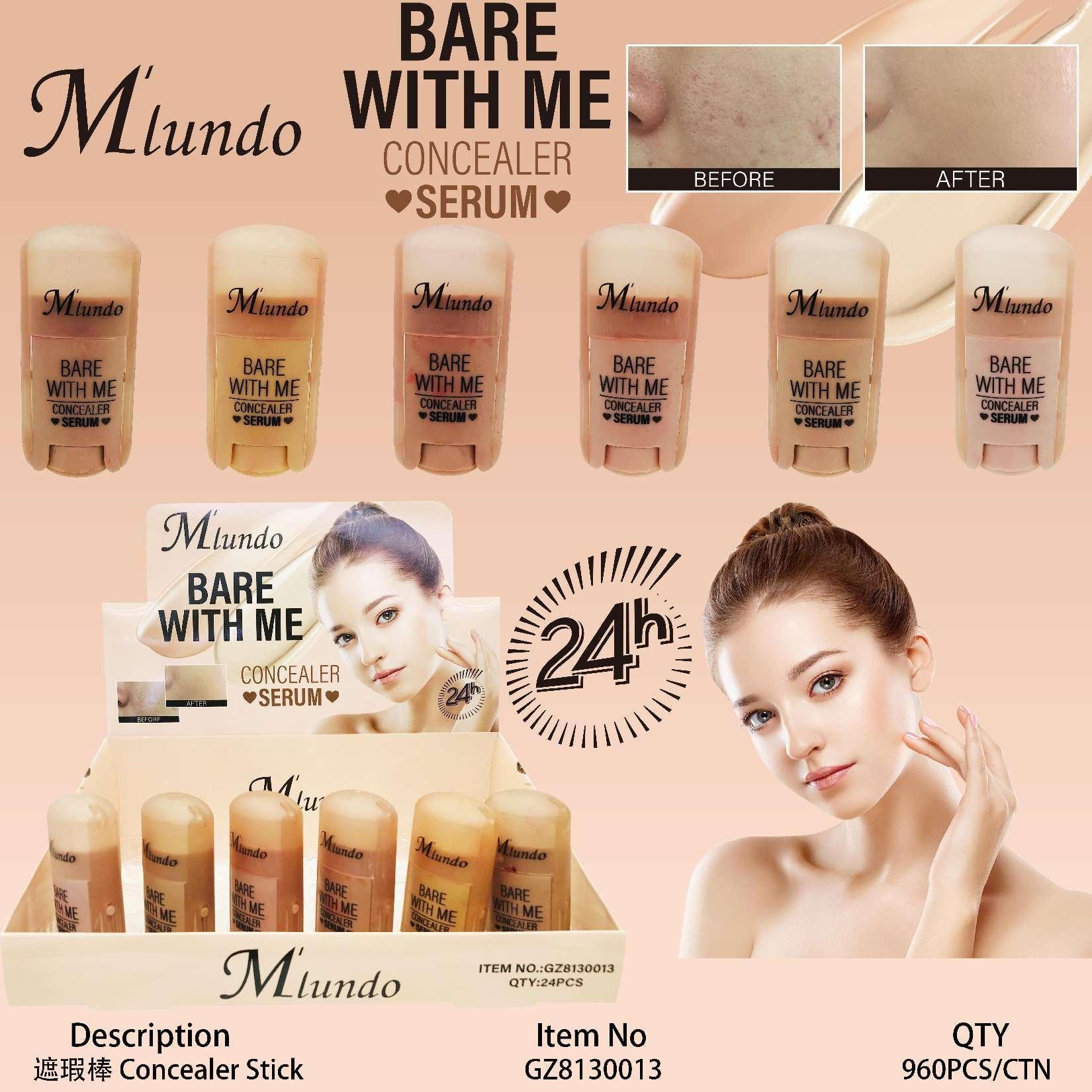 Nuevo Mlundo seis colores de alto brillo concelador blush sequinilla decolor óleo labial invisible barra de concelador maquillaje al por mayor