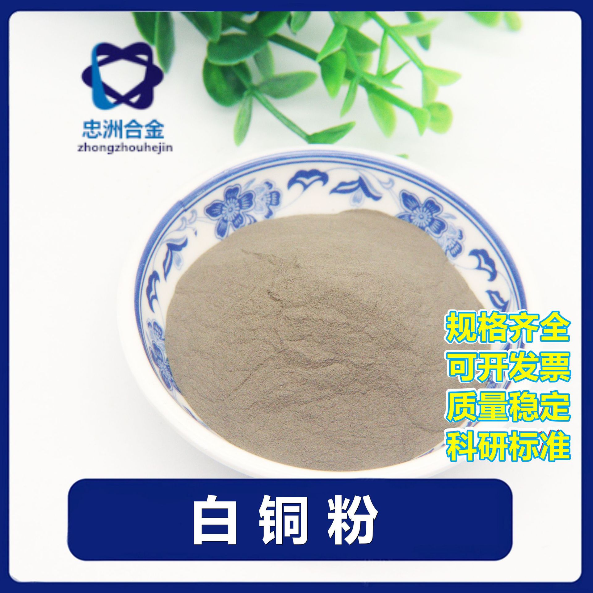 厂家供应铜粉白铜粉铜镍合金粉锌白铜粉CuNi18Zn18铜镍粉白铜粉