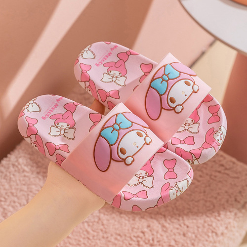 Sanrio children's slippers girls cute summer cartoon soft-soled parent-child non-slip children's slippers
