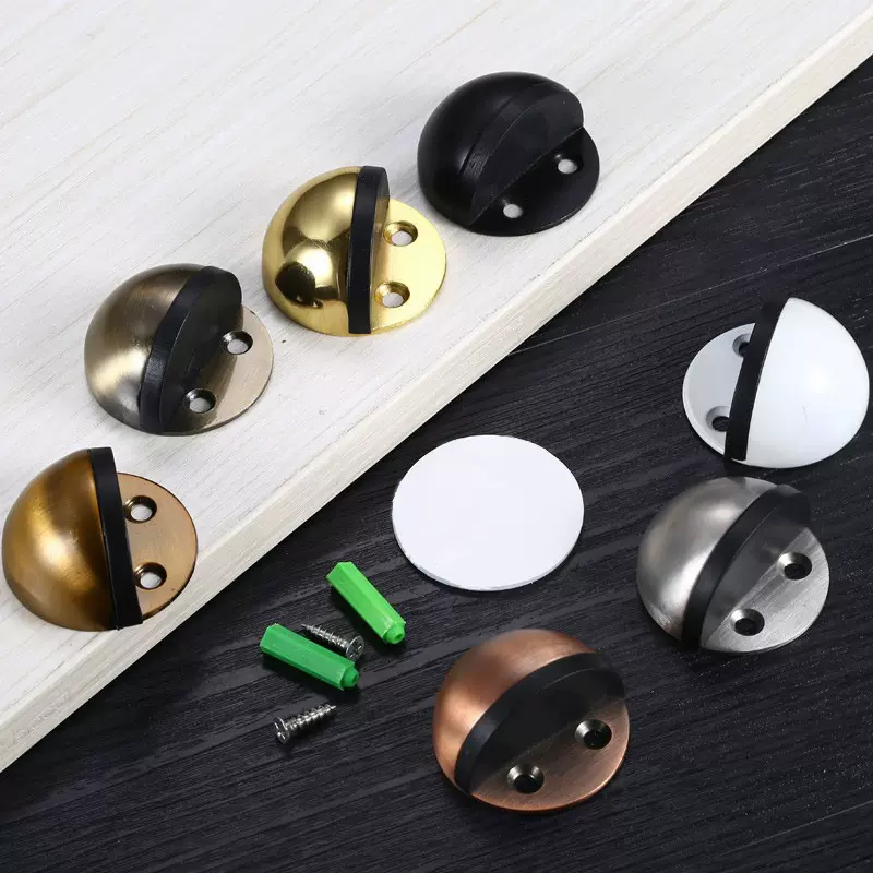 不锈钢门顶龟顶免打孔门碰静音金属半球阻门器防撞加厚橡胶门挡档