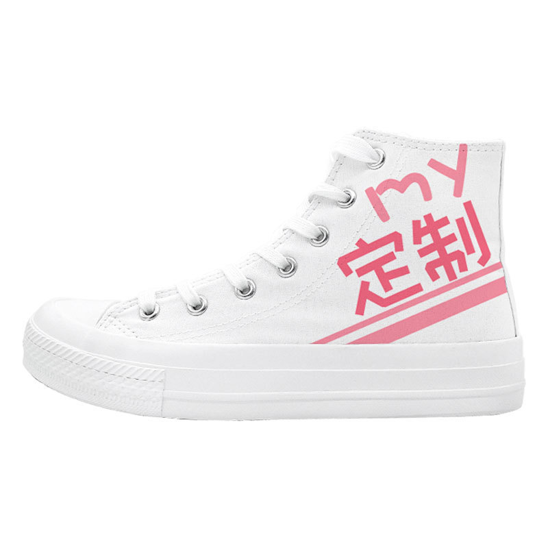 Amy and Mai Mai Private Custom Shoes Explosive Change Creative to Figure Custom Tide Shoes plus size diy Graffiti Canvas Shoes