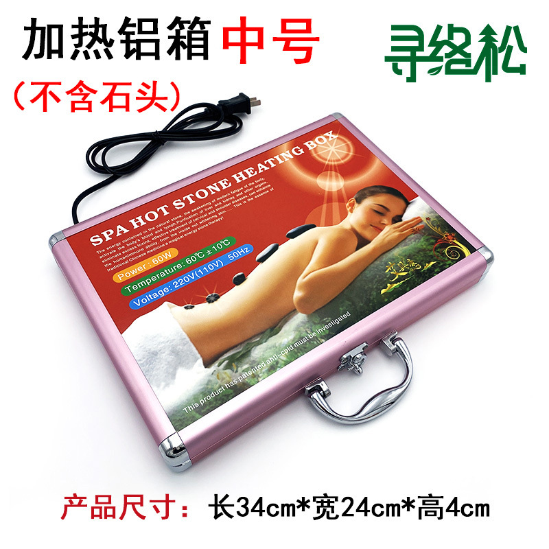 Piedras volcánicas de masaje SPA con calentador de aluminio, temperatura constante, set de 20 piezas al por mayor