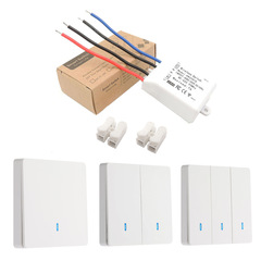 Wireless Remote Control Switch Home Cordless Adhesive Switch AC110V 220V Single Pole Switch RF433M