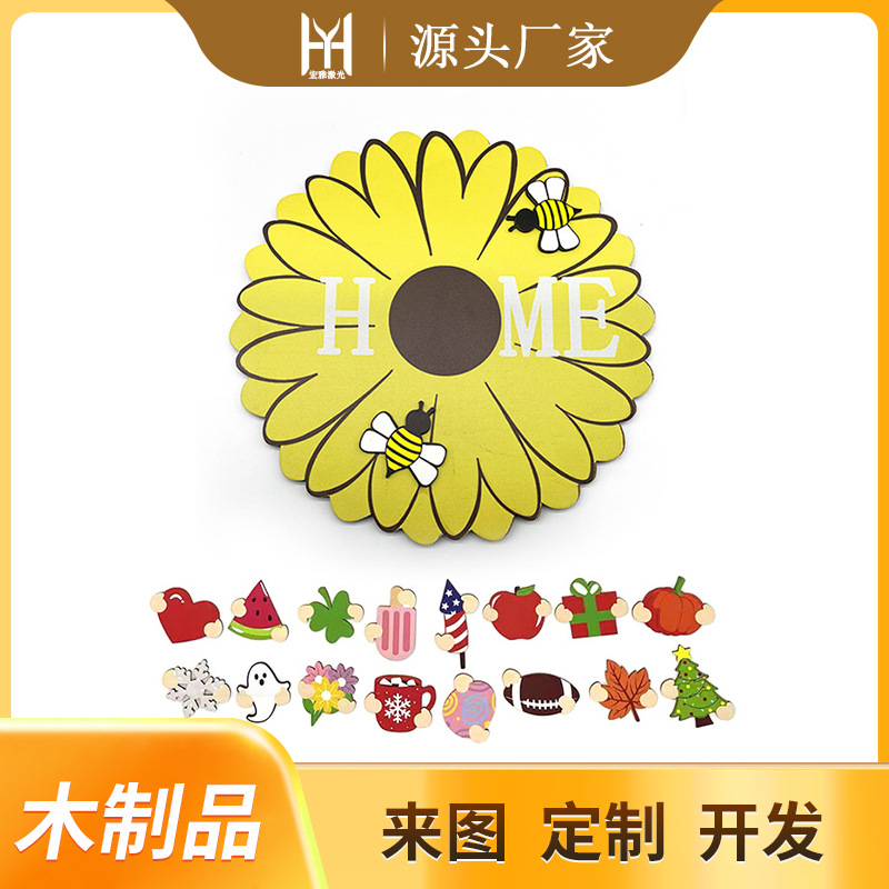 La Placa de puerta de bienvenida del Festival de madera transfronteriza puede ser reemplazada