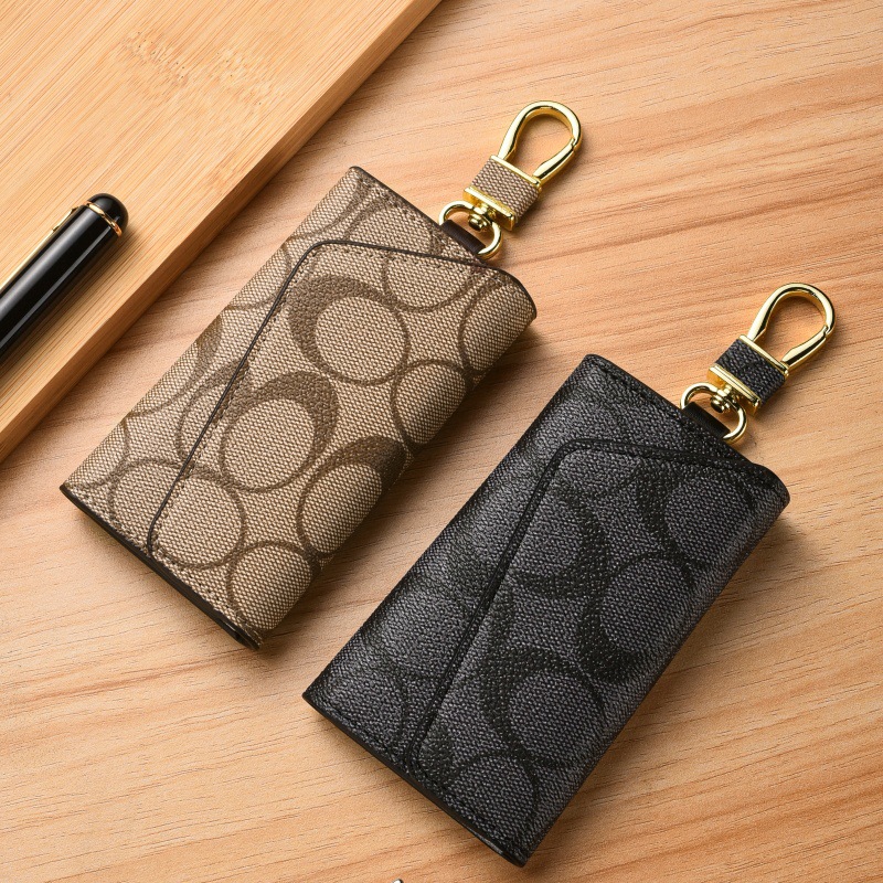 fashion Print Large Capacity Key Bag Portable Key Storage Bag Unisex Keychain Men's Key Bag