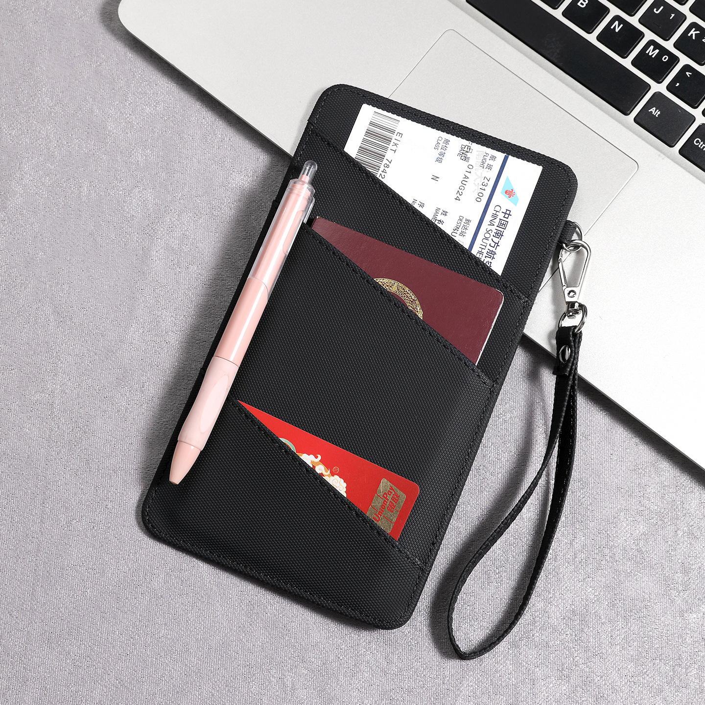 Transfronterizo nuevo RFID largo pasaporte bolsas de pasaporte multifuncional zipper bolsas de pasaporte comercio exterior